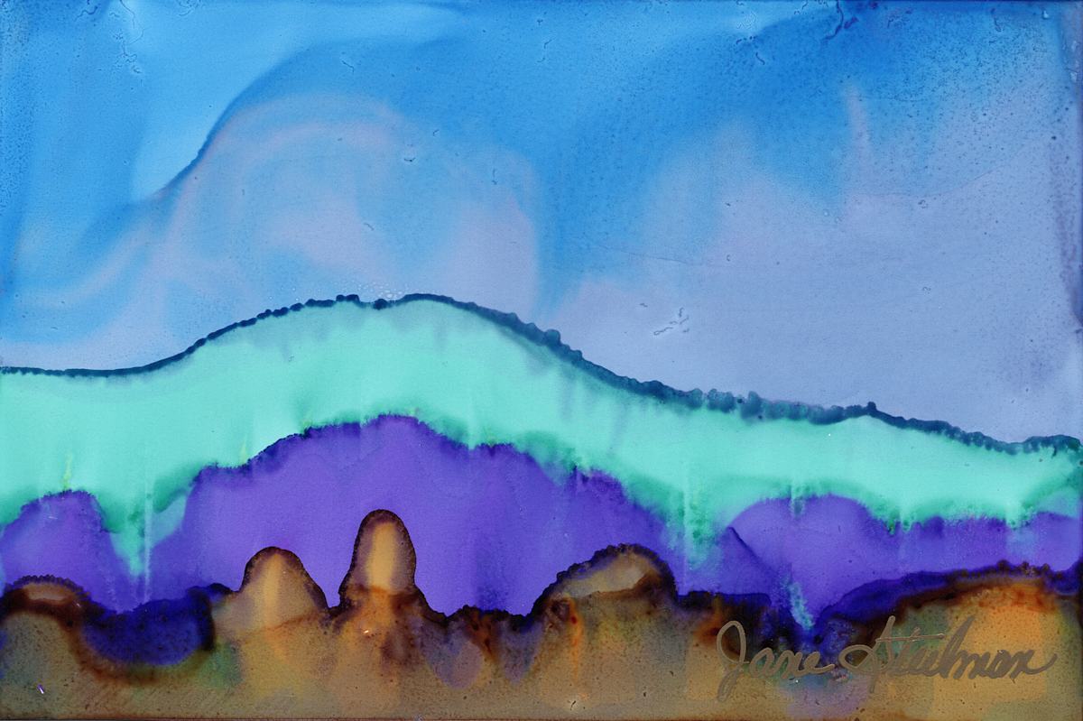 Alcohol Ink 34 by Jane D. Steelman 
