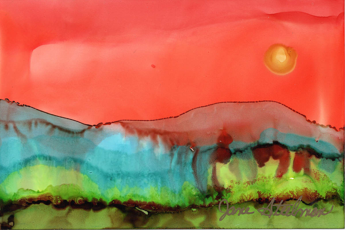 Alcohol Ink 32 by Jane D. Steelman, Image 3.