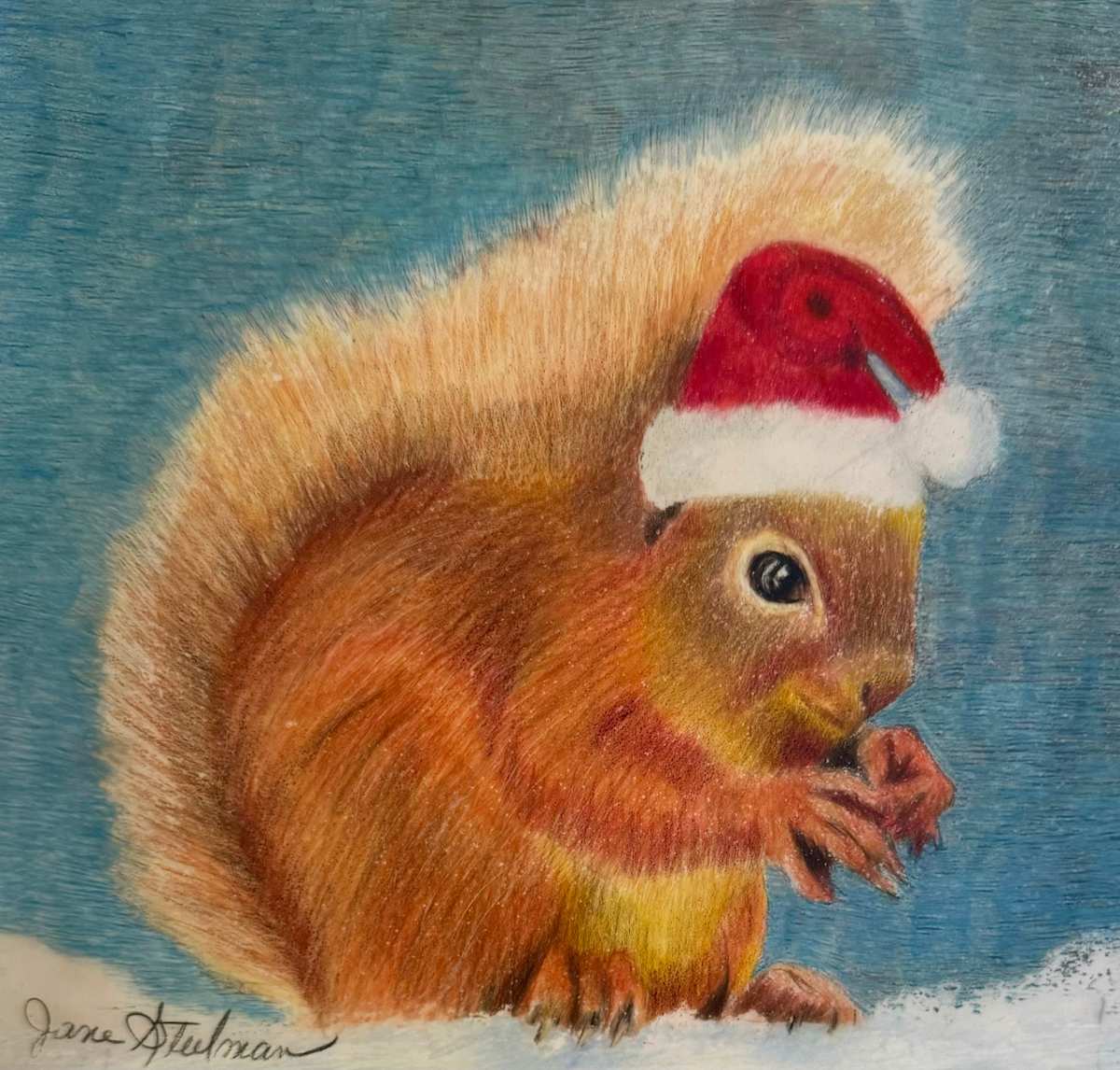 Holiday Squirrel by Jane D. Steelman 