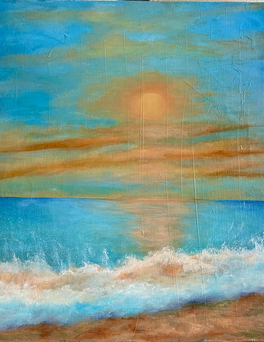 Sunset Surf by Jane D. Steelman 