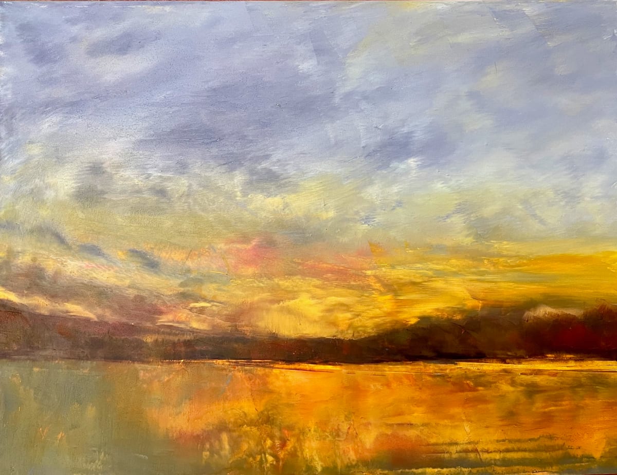 Sunset Lake I by Jane D. Steelman 