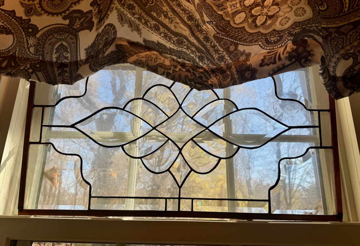 Clear beveled panel over sink by Jane D. Steelman, Image 2.