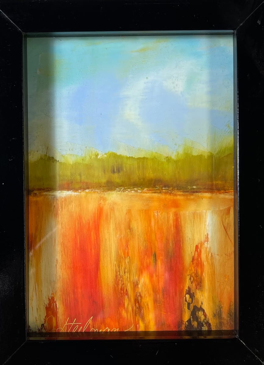 Blue Skies: Oil & Cold Wax 4 by Jane D. Steelman 