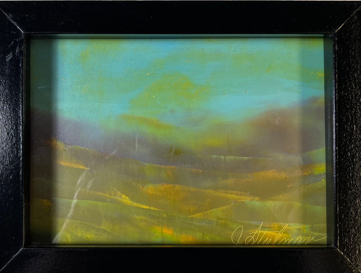 Purple Haze: Oil & Cold Wax 10 by Jane D. Steelman 