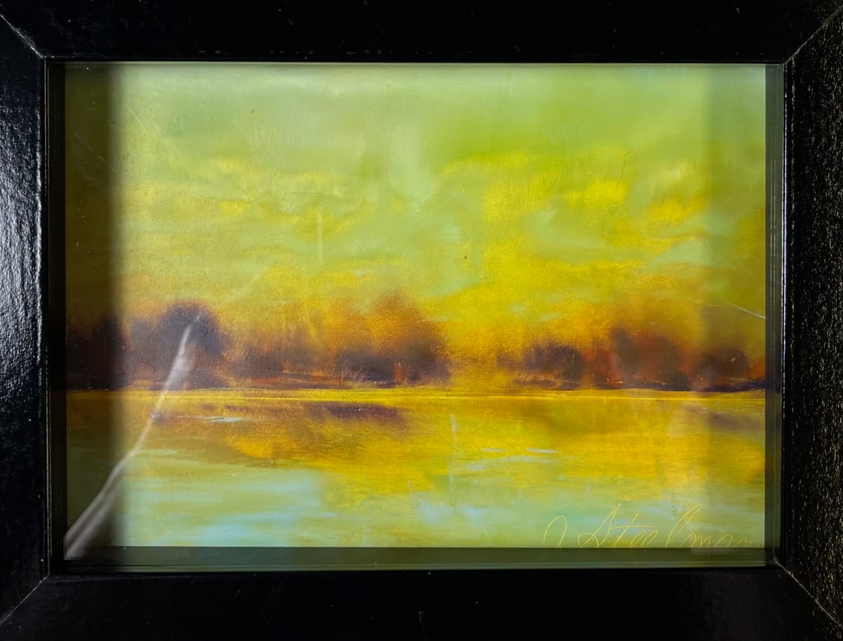 The Lake: Oil & Cold Wax 7 by Jane D. Steelman 