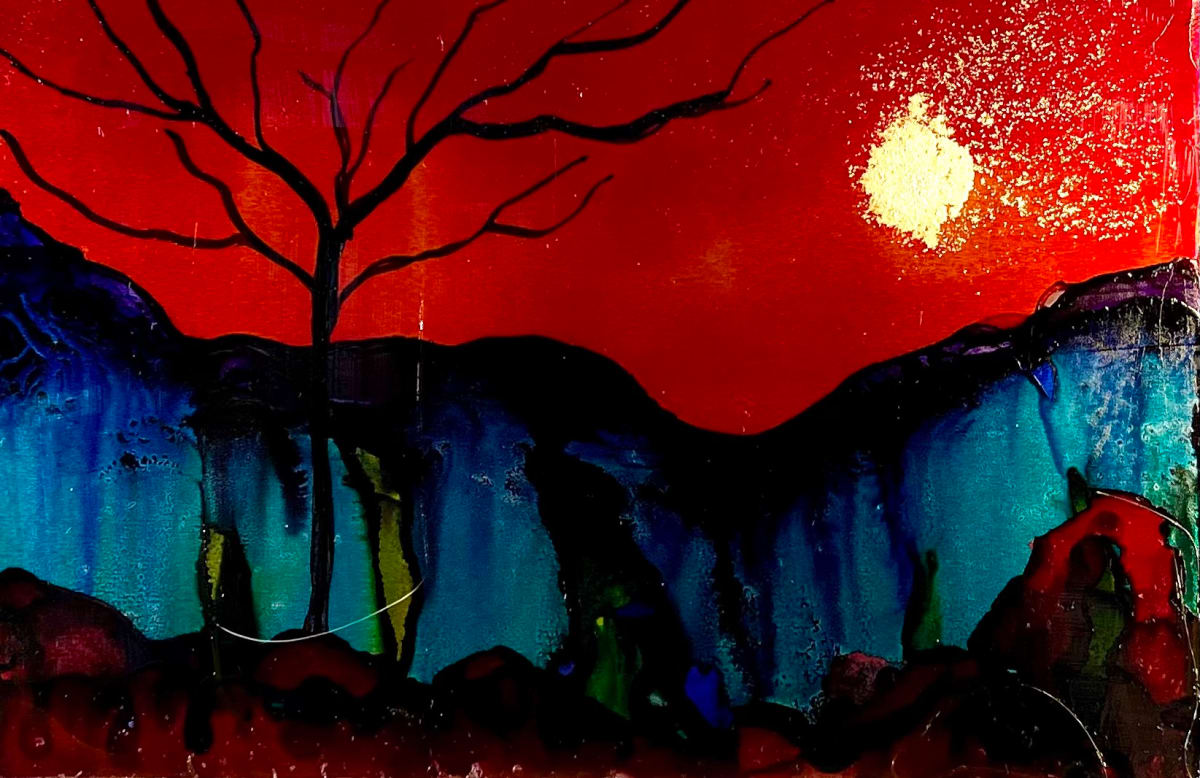 Star Dust: Alcohol Ink 12 by Jane D. Steelman 