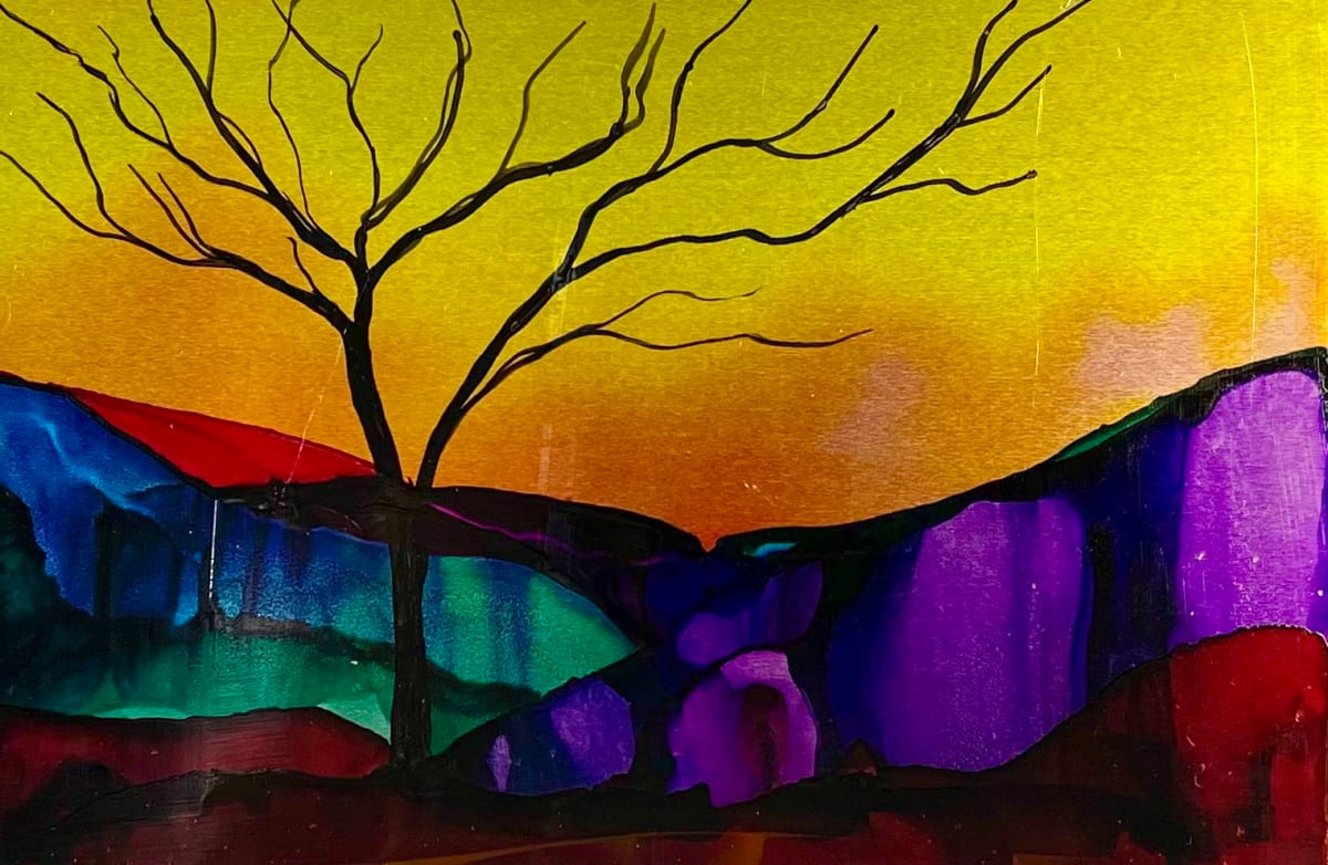 Alcohol Ink 8 by Jane D. Steelman 