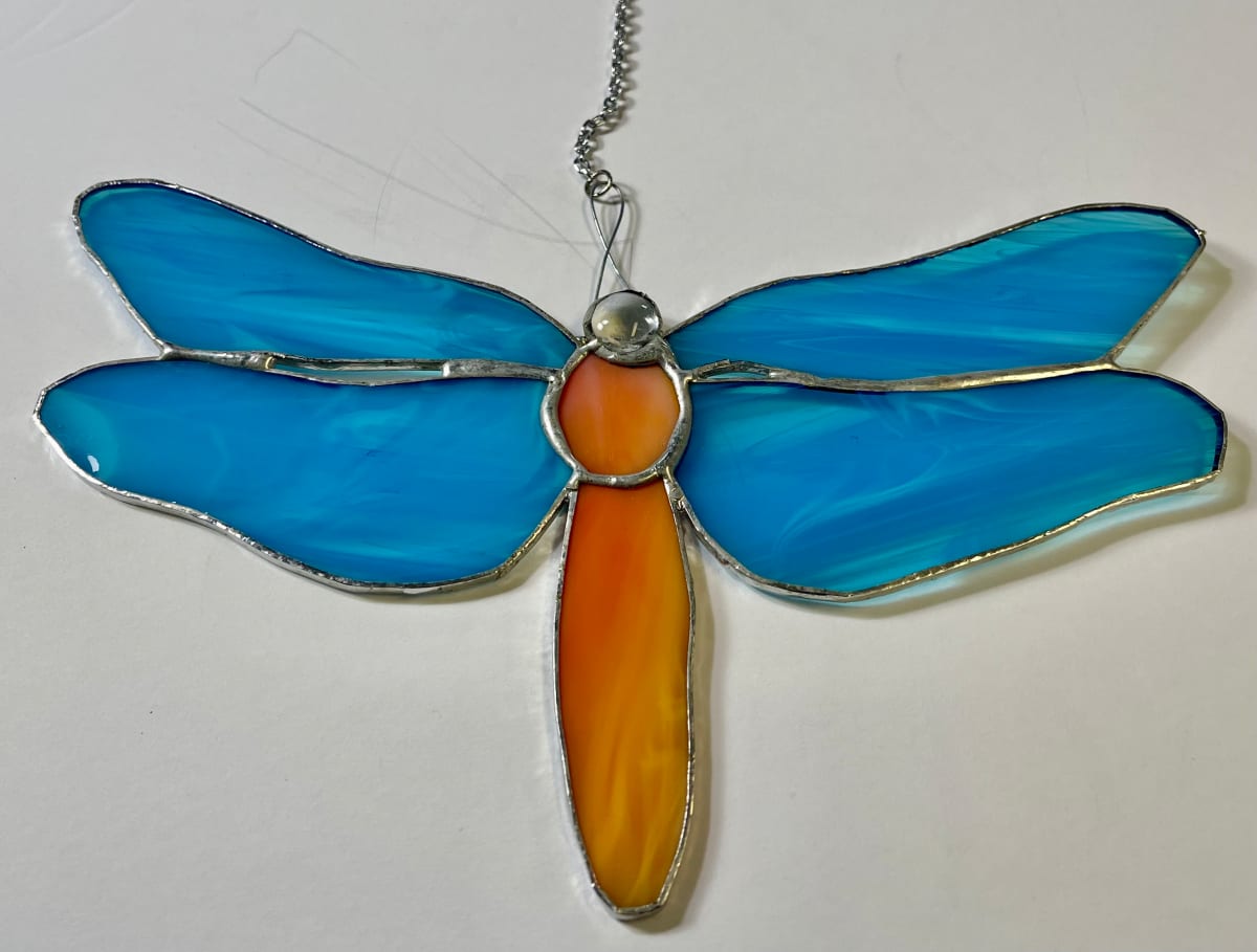 Stained Glass Dragonfly 4 by Jane D. Steelman, Image 7.