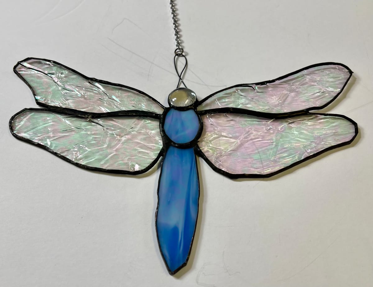 Stained Glass Dragonfly 9 by Jane D. Steelman 