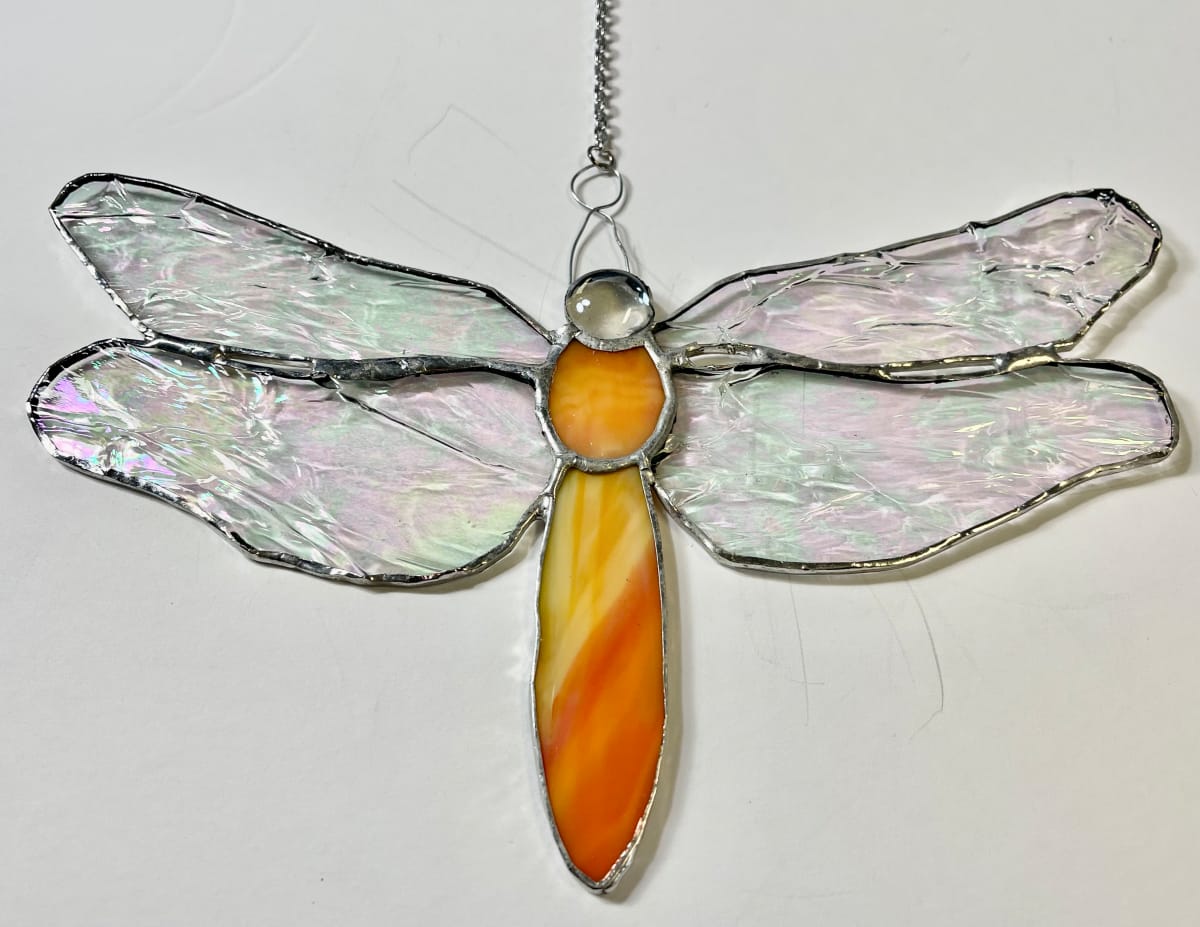 Stained Glass Dragonfly 10 by Jane D. Steelman, Image 1.