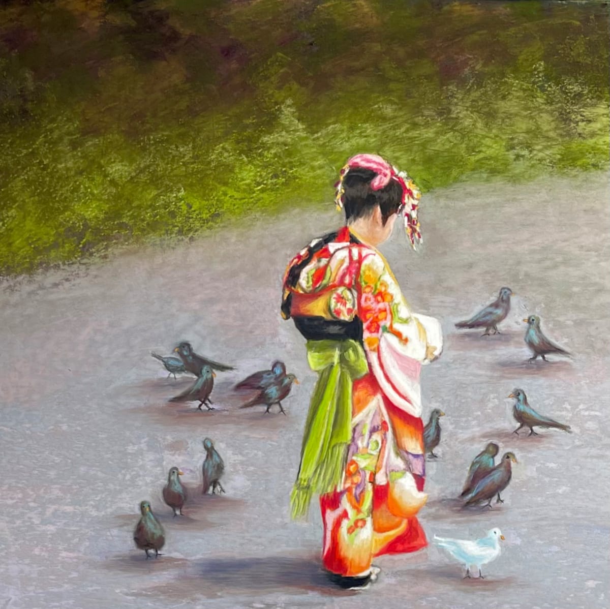 The Lucky White Pigeon by Jane D. Steelman 