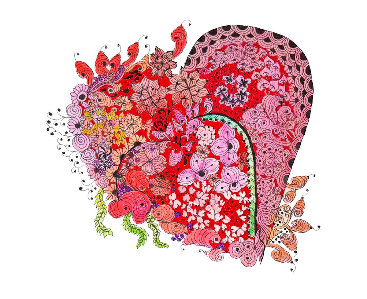 Zen Heart 2 Colored by Jane D. Steelman, Image 1.