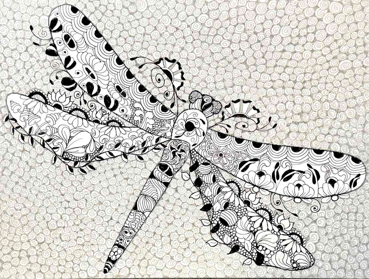 Zen Dragonfly by Jane D. Steelman, Image 2.