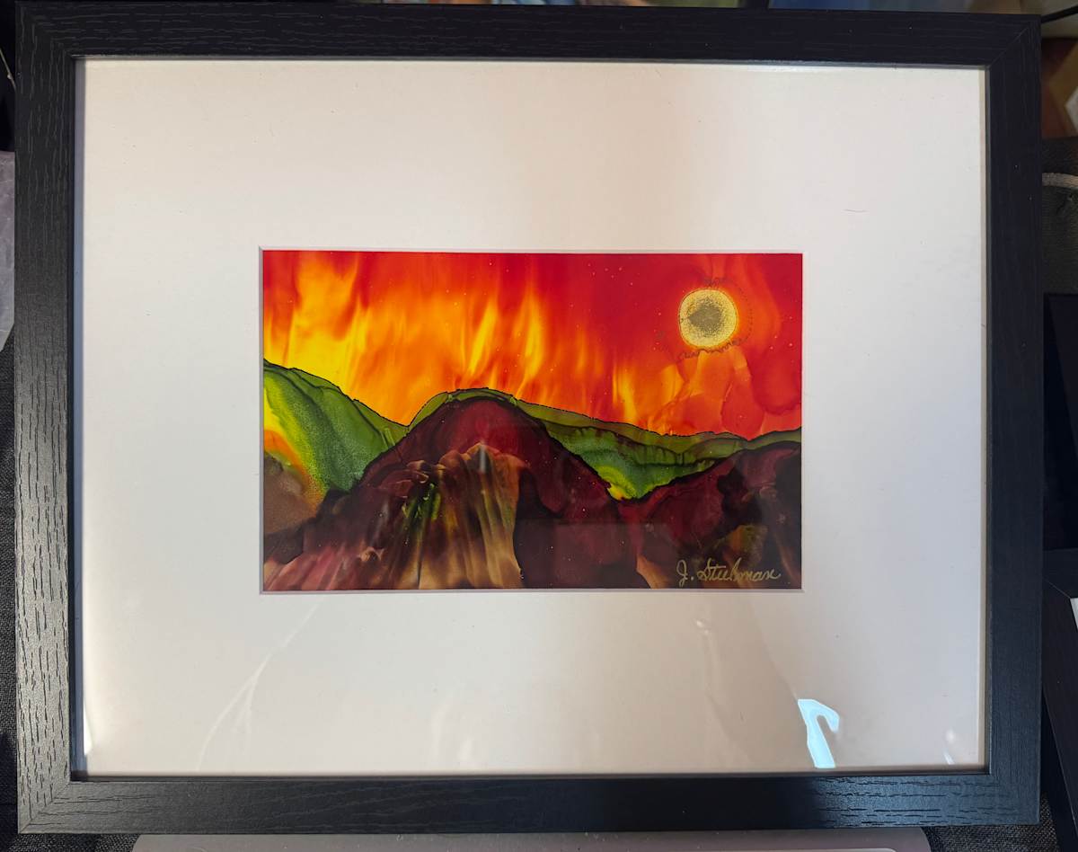 Fiery Sunset by Jane D. Steelman 