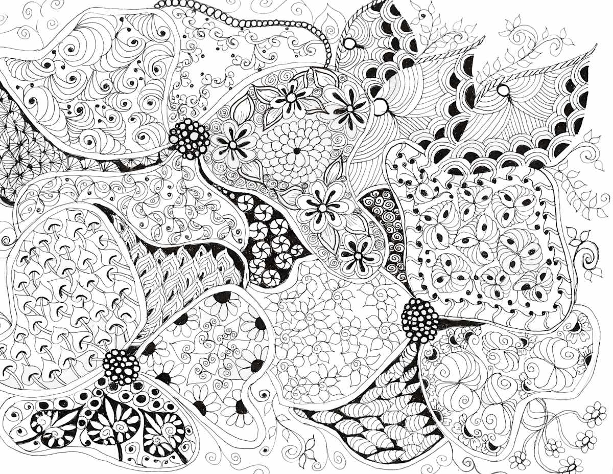 Zen Large Flowers by Jane D. Steelman, Image 2.
