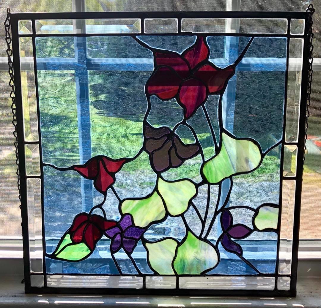Commission: Violets by Jane D. Steelman, Image 1.