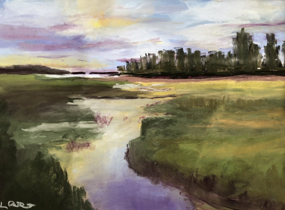 Purple Marsh by Lisa Rose Fine Art 