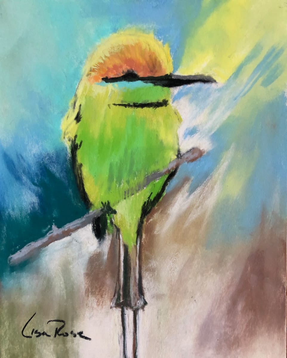 Green Bee Catcher by Lisa Rose Fine Art 