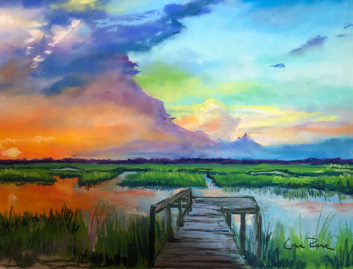 Sunset at Lady's Island by Lisa Rose Fine Art 