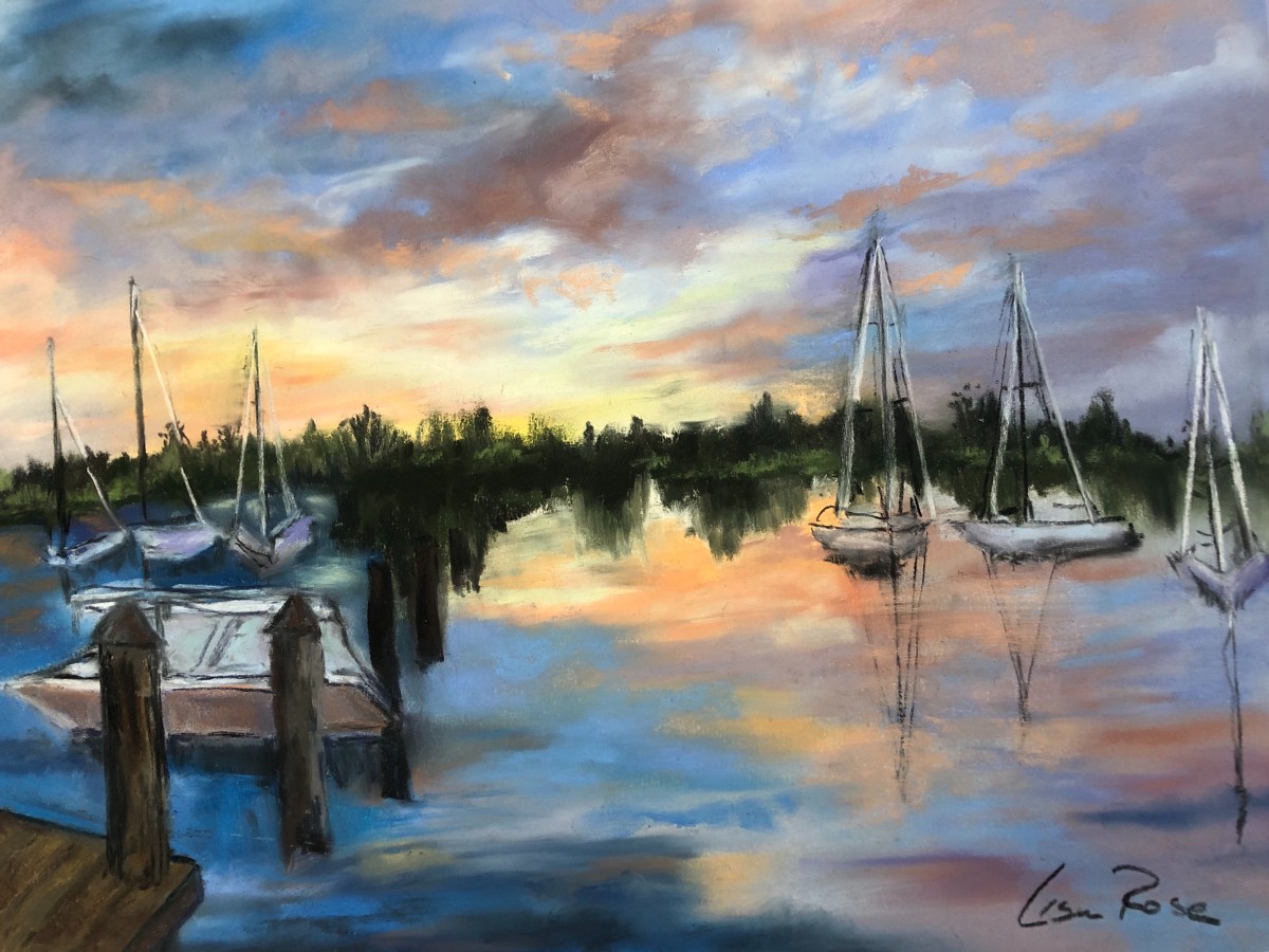 Vero Beach City Marina by Lisa Rose Fine Art 