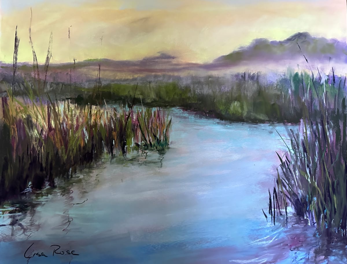 Sunset at Salt Marsh by Lisa Rose Fine Art 