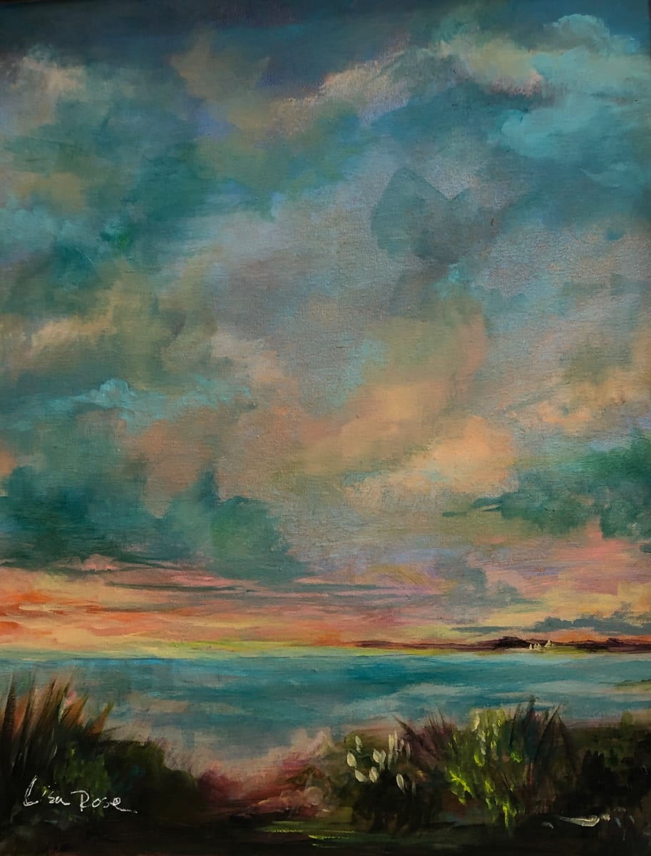 Landscape in Blue by Lisa Rose Fine Art 