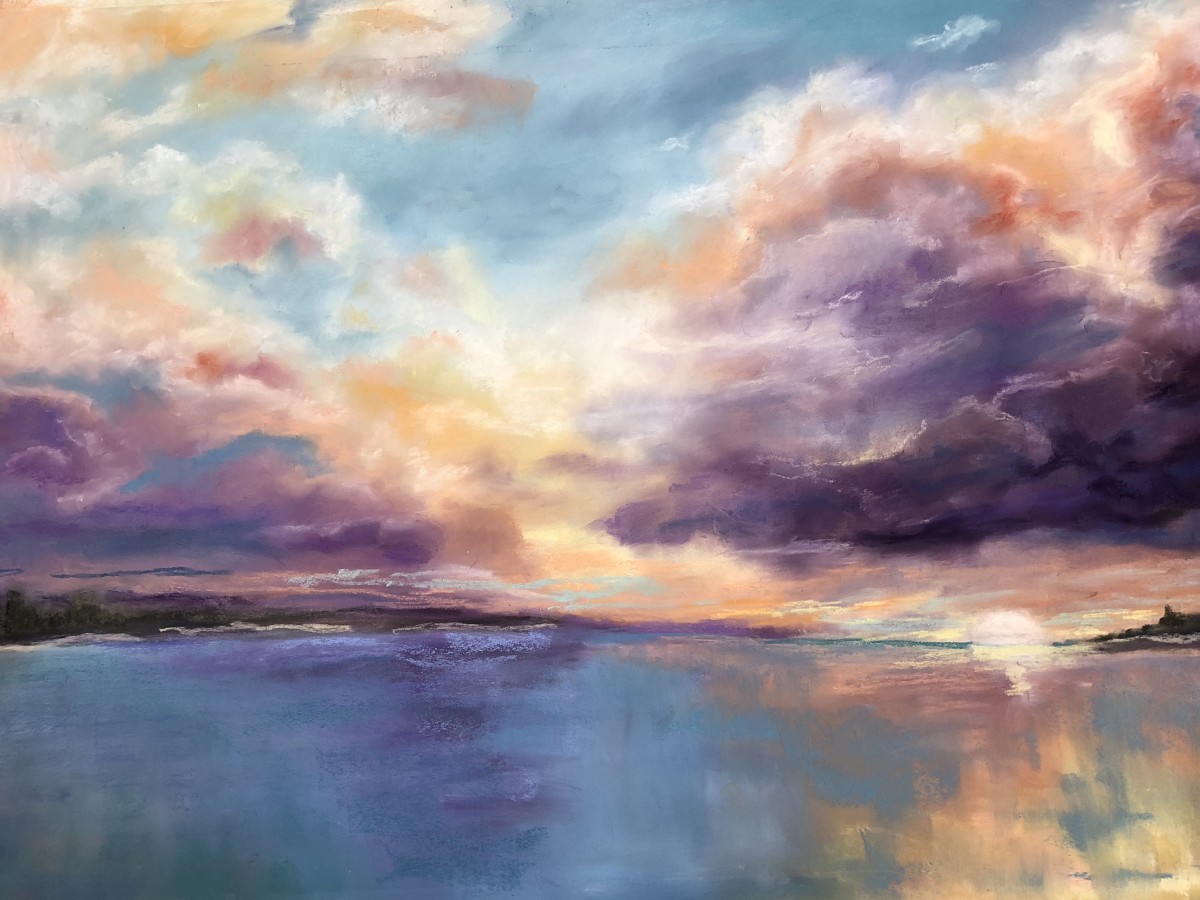 Purple Sunset by Lisa Rose Fine Art 