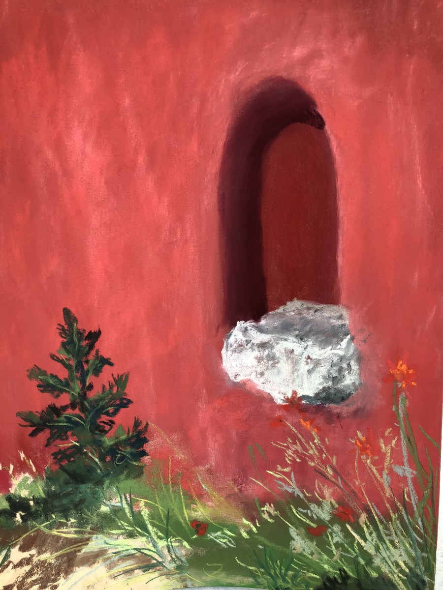 Red Wall by Lisa Rose Fine Art 