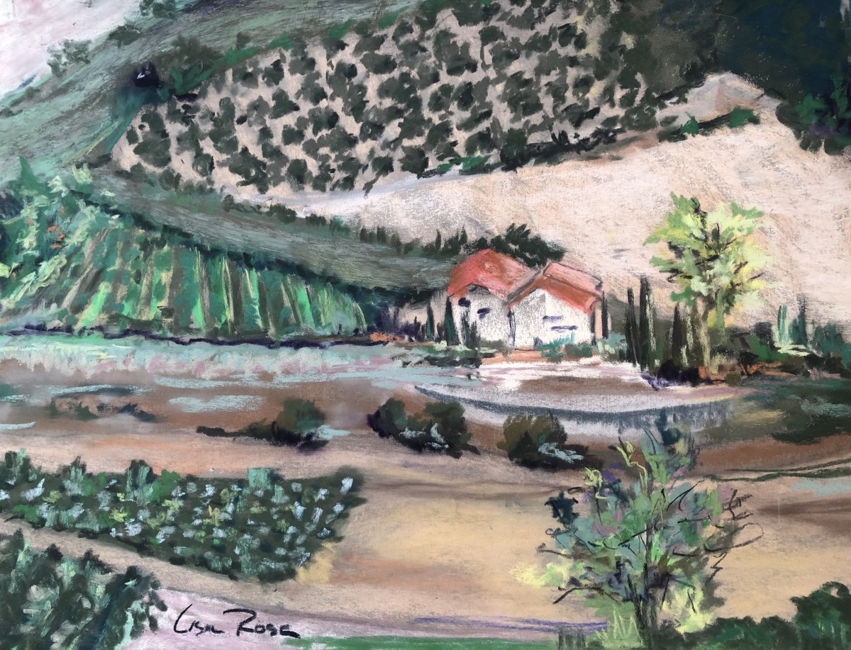 Umbrian Farmhouse by Lisa Rose Fine Art 