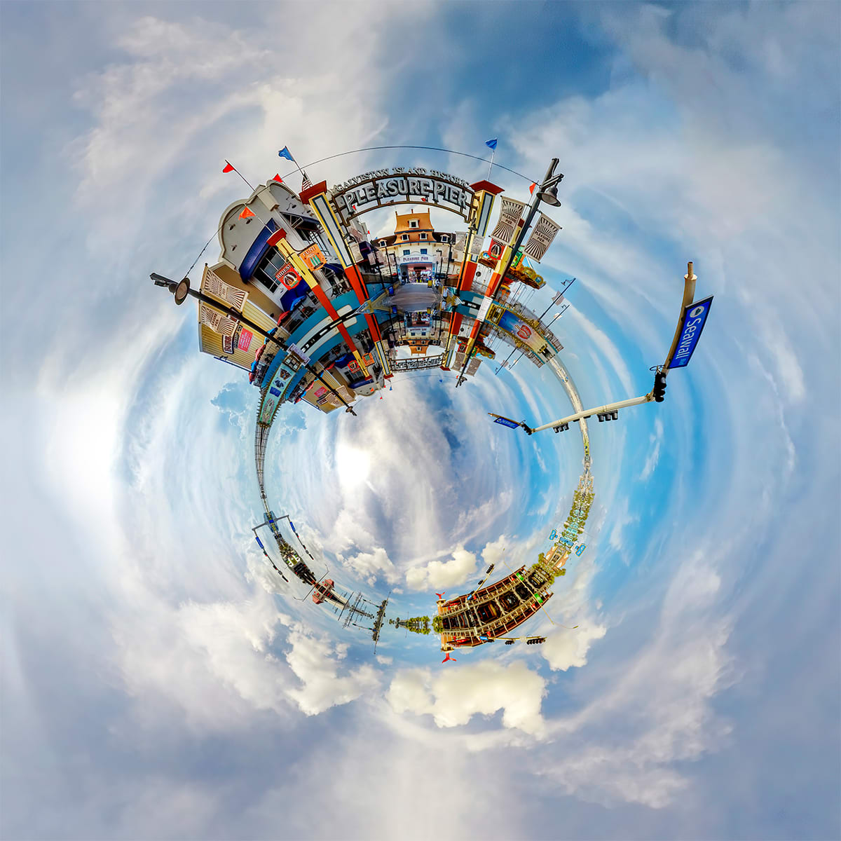 Pleasure Pier Reflection by Syd Moen, Image 1.