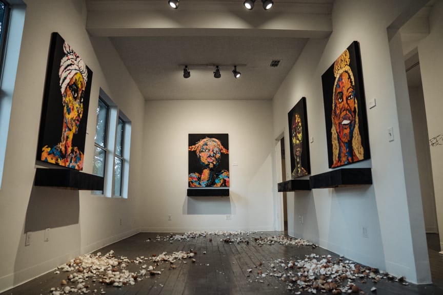 Gather. by Erin Kendrick  Image: Gather. (installation view - before)