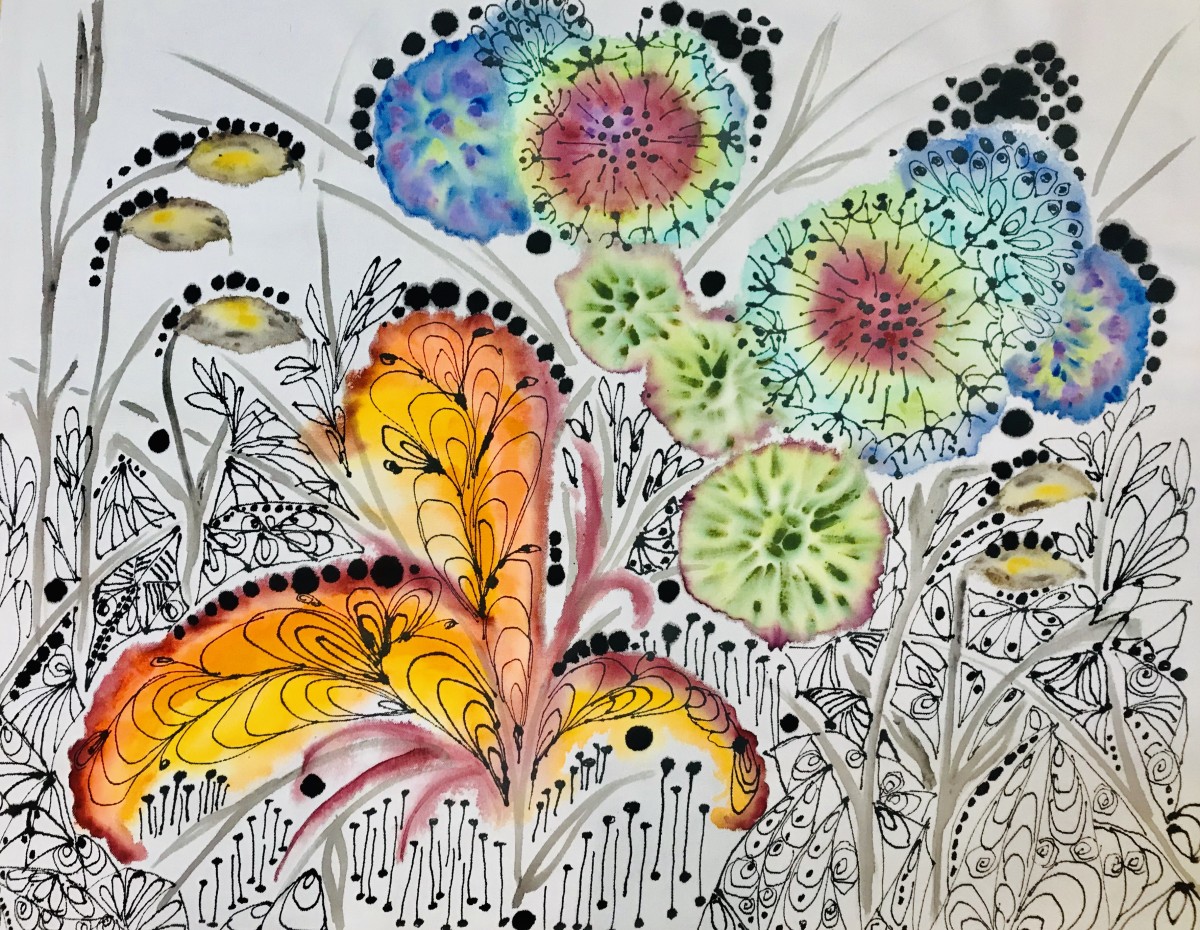 Garden Magic by Debra Sutherland Core  Fine Art 