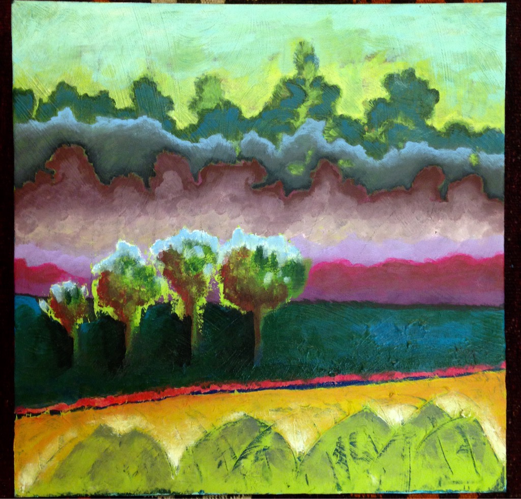Four Trees by Debra Sutherland Core  Fine Art 