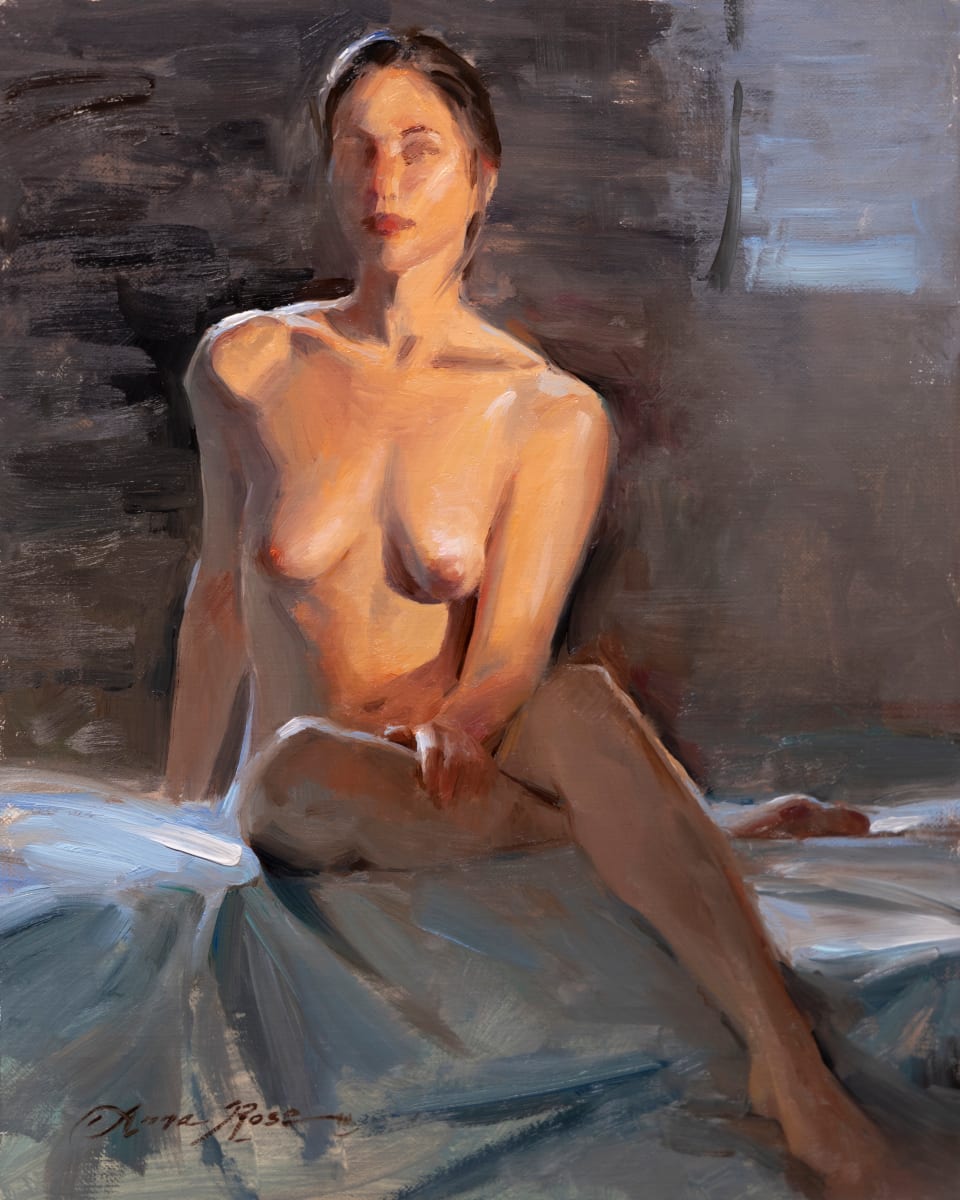 Nude in Warm and Cool Light by Anna Rose Bain 