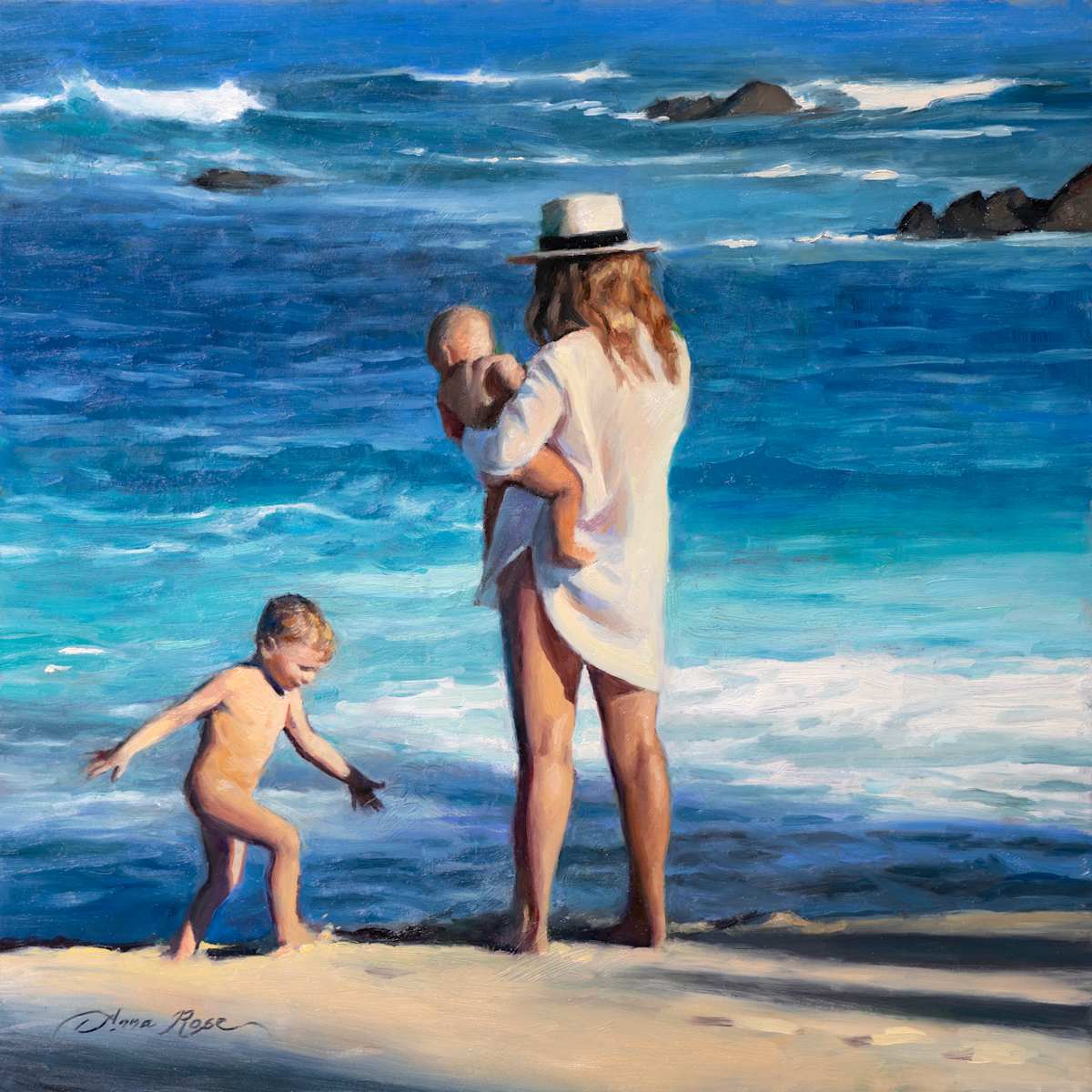 Exploring the Beach by Anna Rose Bain 