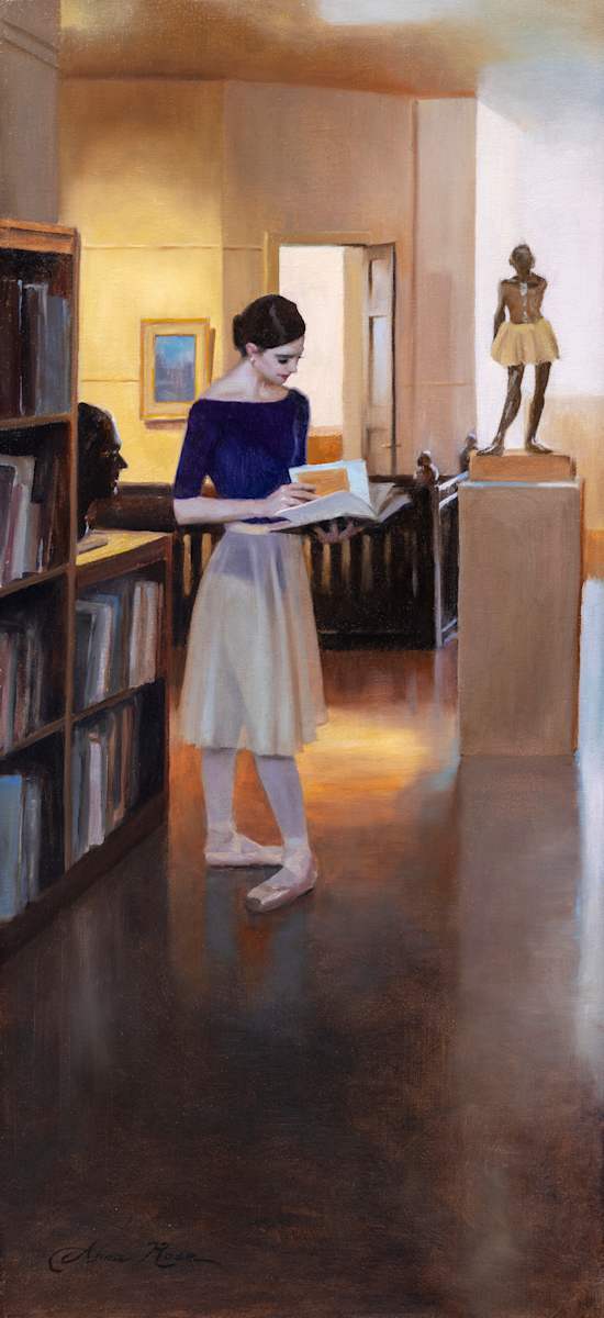 In the Library by Anna Rose Bain 