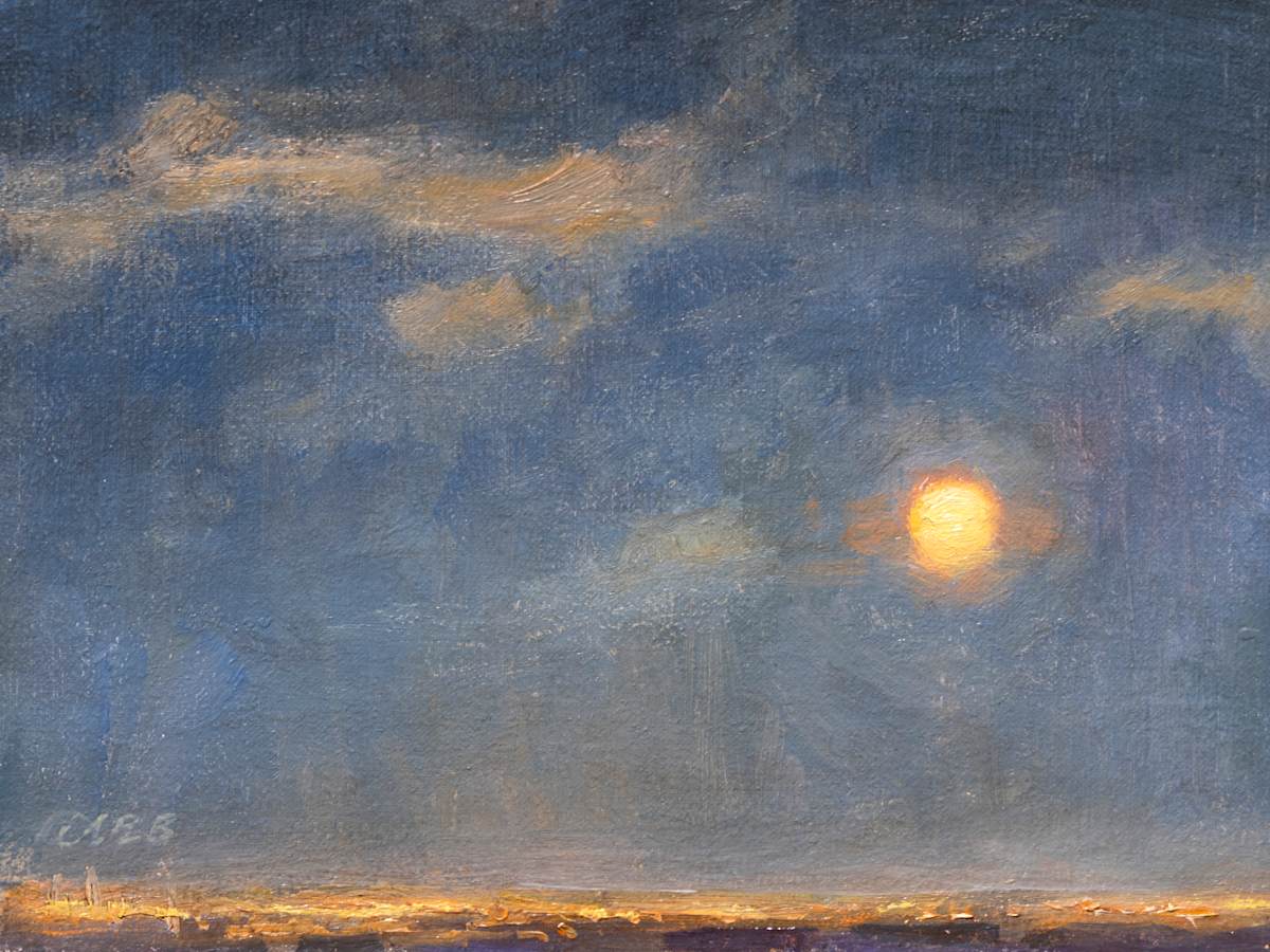 Moonrise, July by Anna Rose Bain 