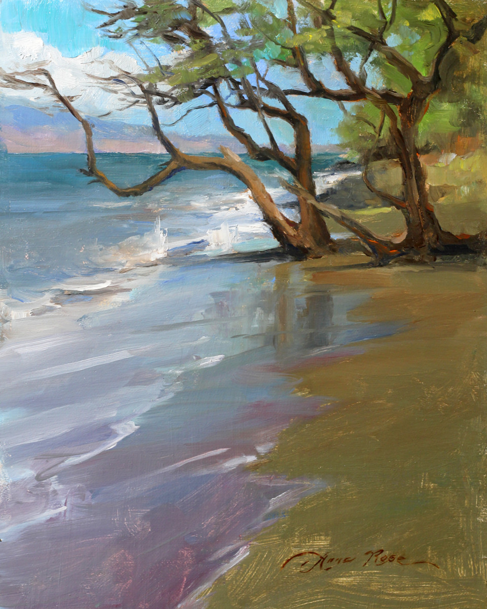 Wailuku Shoreline by Anna Rose Bain 