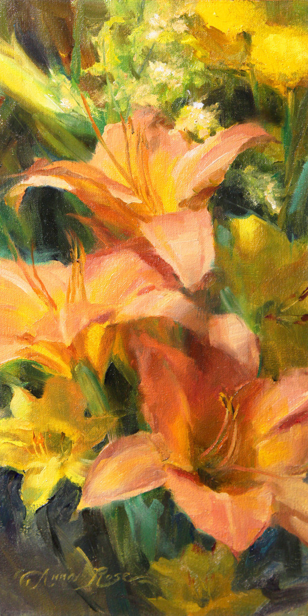 Backyard Lilies by Anna Rose Bain 