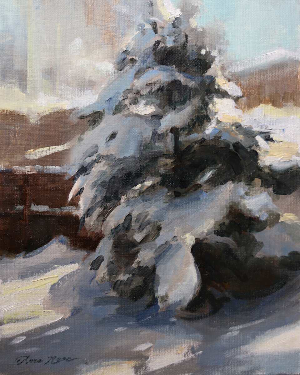 Backyard View, January, Image 1.