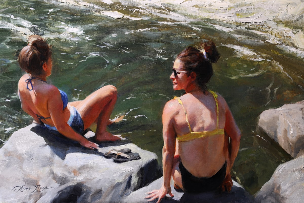 Clear Creek Bathers by Anna Rose Bain 