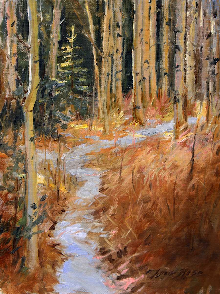 Dusting on the Trail by Anna Rose Bain 