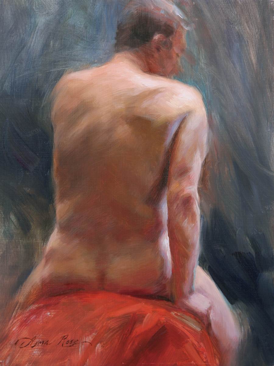 Male Back Study by Anna Rose Bain, Image 1.
