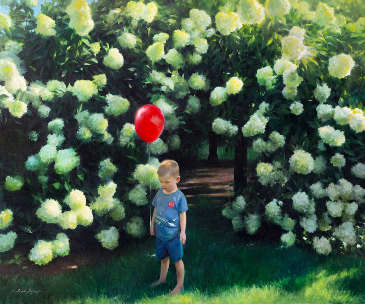 Red Balloon by Anna Rose Bain 