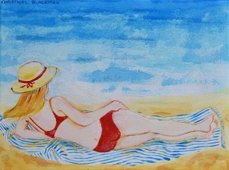 The Red Bikini by Christabel Blackman, Image 1.