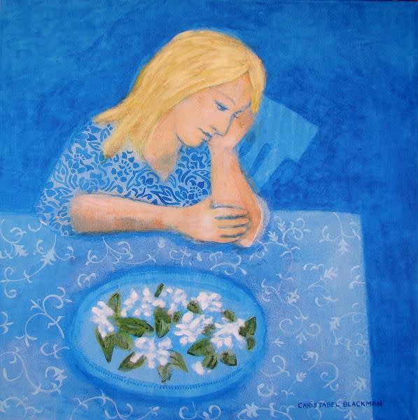 Blue Gardenias by Christabel Blackman 