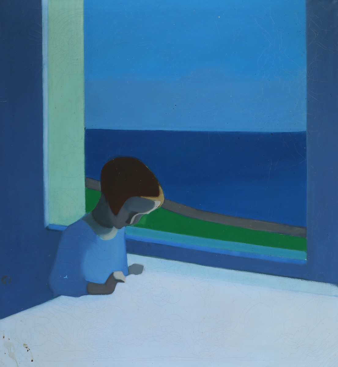 Interior with a Girl by Kai Gregers Jensen  Image: Front without frame