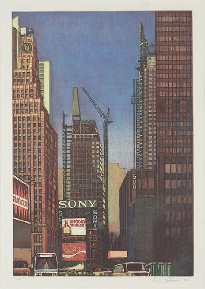 Times Square, Looking North by Richard Haas  Image: Front without frame