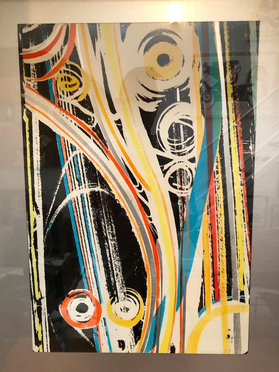 Abstract Serigraph by Paul Shaub  Image: Front without frame