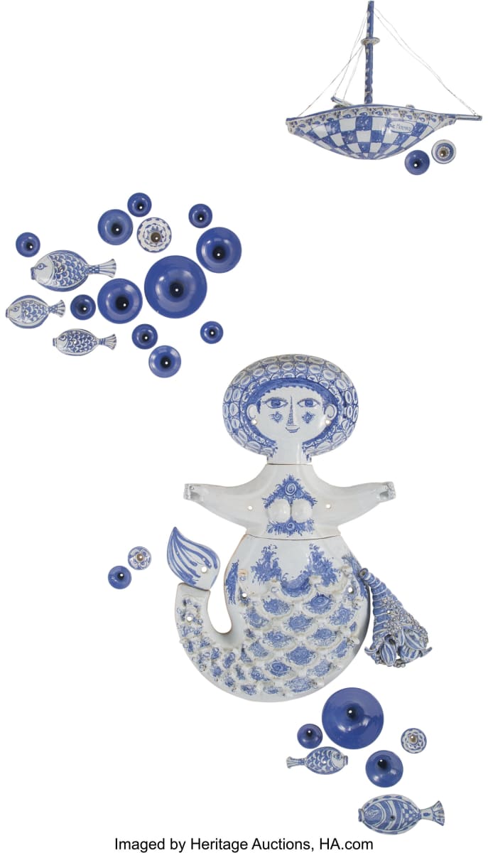 Mermaid by Bjørn Wiinblad, Image 1.